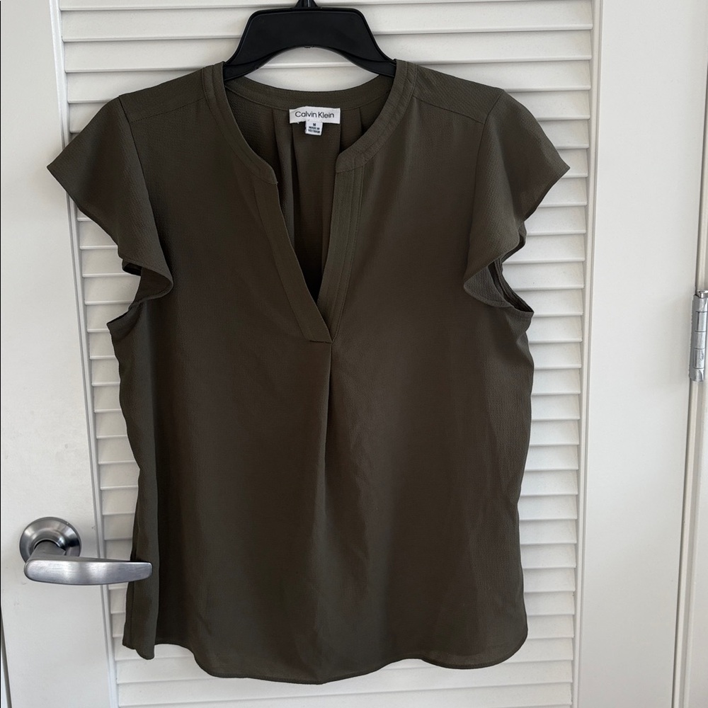 Calvin Klein Dark Green Women's Blouse